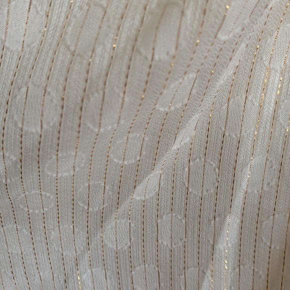 EXPRESS IVORY/ GOLD SLEEVELESS DRESS Size S - Picture 9 of 12